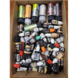 LARGE FLAT OF VAPE JUICE *VARIOUS SIZES, STRENGTHS