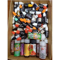 LARGE FLAT OF VAPE JUICE *VARIOUS SIZES, STRENGTHS