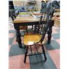 Image 2 : WOOD DINING TABLE WITH 6 CHAIRS AND LEAF 76 X 41