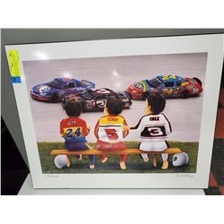NASCAR DALE TERRY JEFF KIDS NASCAR WALL PLAQUE