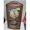 Image 1 : ANTIQUE WORKING WALL CLOCK PENDULUM & KEY IN