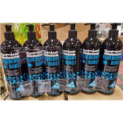 6 PACK SHAMPOO HEADS BLUEBERRY BURST PROFESSIONAL