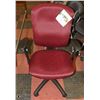 Image 1 : RED & BLACK HYDRAULIC LIFT OFFICE CHAIR