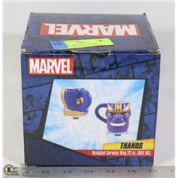 MARVEL THANOS CERAMIC CHARACTER MUG NEW IN BOX