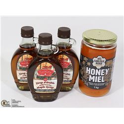 3 BOTTLES OF PURE CANADIAN MAPLE SYRUP 250 ML