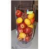 Image 1 : XL GLASS TABLE/FLOOR VASE FULL OF