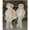 Image 1 : SET OF 2 NEW FLOOR STANDING SNOWMEN -