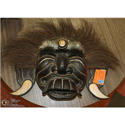 WOOD CARVED AFRICAN MASK