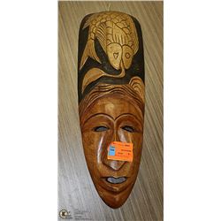 WOOD CARVED AFRICAN MASK