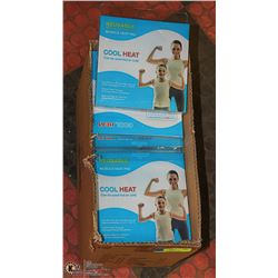 CASE OF 20 NEW COOL HEAT MUSCLE PADS - COOLS OR