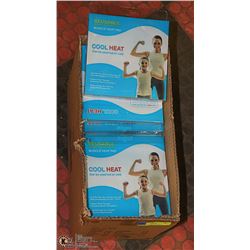 CASE OF 20 NEW COOL HEAT MUSCLE PADS - COOLS OR