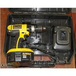 DEWALT HARD CASE WITH DC725 HAMMER DRILL WITH