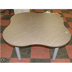 CLOVER SHAPED LUNCH ROOM TABLE-NEW 59" WIDE