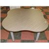 Image 1 : CLOVER SHAPED LUNCH ROOM TABLE-NEW 59" WIDE