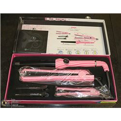 ROYAL PRO PINK STRIPES FULL HAIR STYLING SET
