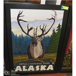 DENALI NATIONAL PARK "ALASKA" REPLICA SIGN WALL