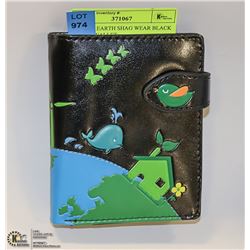 PLANET EARTH SHAG WEAR BLACK LADYS WALLET