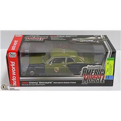 1:18 DIE CAST AUTOWORLD '66 BISCAYNE COP CAR CHEVY