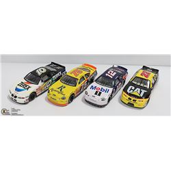 4 X 1:24 NASCAR DIE CASTS