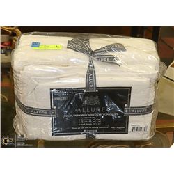 NEW IVORY ALLURE 6 PIECE TOWEL SET, 100% COMBED