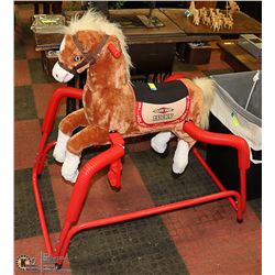 ROCKIN RIDER HORSE 'LUCKY' MOVES MOUTH,SINGS,