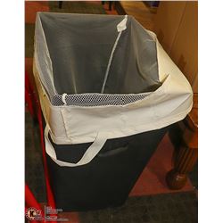 CANVAS LAUNDRY BAG ON STAND,REMOVABLE MESH BAG