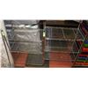 Image 1 : SET OF 2 CHROME WIRE 3-SHELF ADJUSTABLE