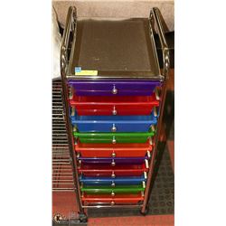 10 DRAWER ROLLING STORAGE TOWER
