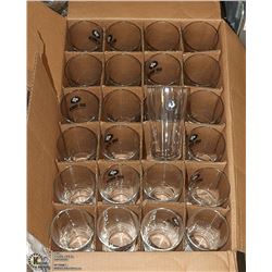 CASE OF 24 NEW BIG ROCK BEER GLASSES