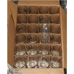 CASE OF 24 NEW BIG ROCK BEER GLASSES