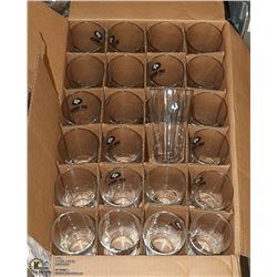 CASE OF 24 NEW BIG ROCK BEER GLASSES