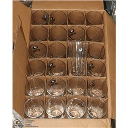 CASE OF 24 NEW BIG ROCK BEER GLASSES