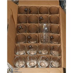 CASE OF 24 NEW BIG ROCK BEER GLASSES