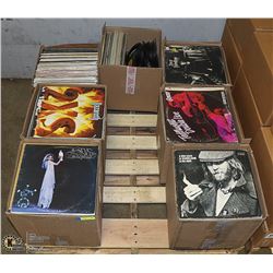 PALLET OF ROCK, COUNTRY AND POP LP'S INCLUDING