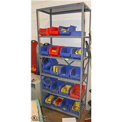 METAL SHELVING UNIT WITH 6 SHELVES 18" X 36" X 84"