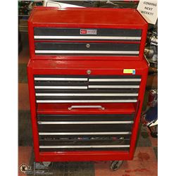 2PC CRAFTSMAN RED TOOL CHEST FILLED WITH TOOLS
