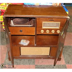 STAND ALONE RECORD PLAYER IN CABINET