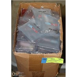 BOX OF APPROX 70 INDIVIDUAL / REUSABLE HAND,POCKET
