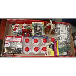 XMAS FLAT OF MOSTLY NEW ITEMS,COOKIE CUTTERS,