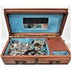 Image 1 : VINTAGE JEWELRY MUSIC BOX WITH CONTENTS
