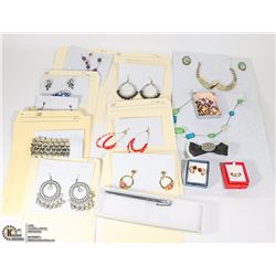 FLAT OF ESTATE COSTUME JEWELLERY