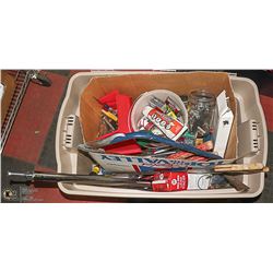 TOTE OF ASSORTED  TOOLS