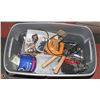 Image 1 : TOTE OF ASSORTED  TOOLS