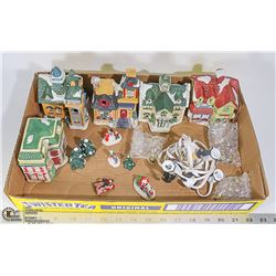 LIGHT UP CHRISTMAS VILLAGE DISPLAY.