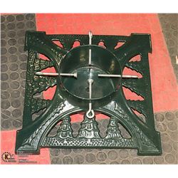 HEAVY CAST IRON CHRISTMAS TREE STAND.