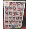 Image 1 : VINTAGE SEALED SHEET CALGARY FLAMES 1992/93