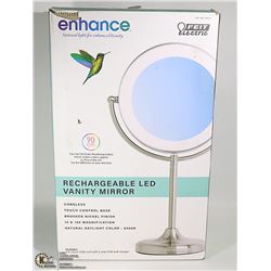 FEIT RECHARGEABLE LED VANITY MIRROR