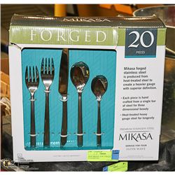 NEW MIKASA 20 PC FORGED CUTLERY SET