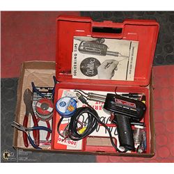 FLAT WITH SODERING TOOL SET WITH