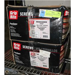 2 BOXES WOOD SCREWS 10 X 1 1/4" - 6500 PCS PER BOX